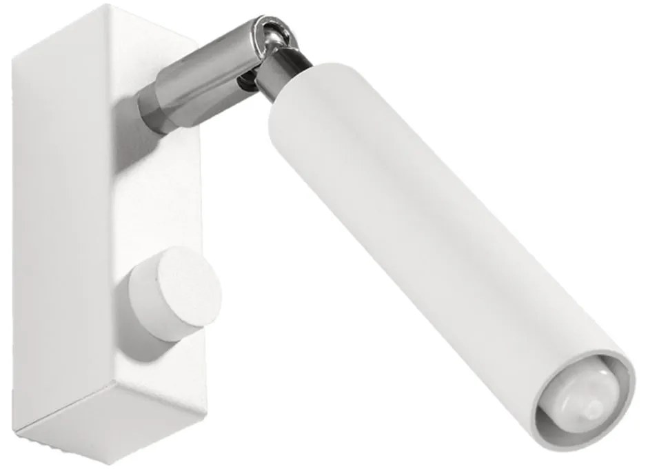 Бял прожектор 10x3 cm Tiden – Sollux