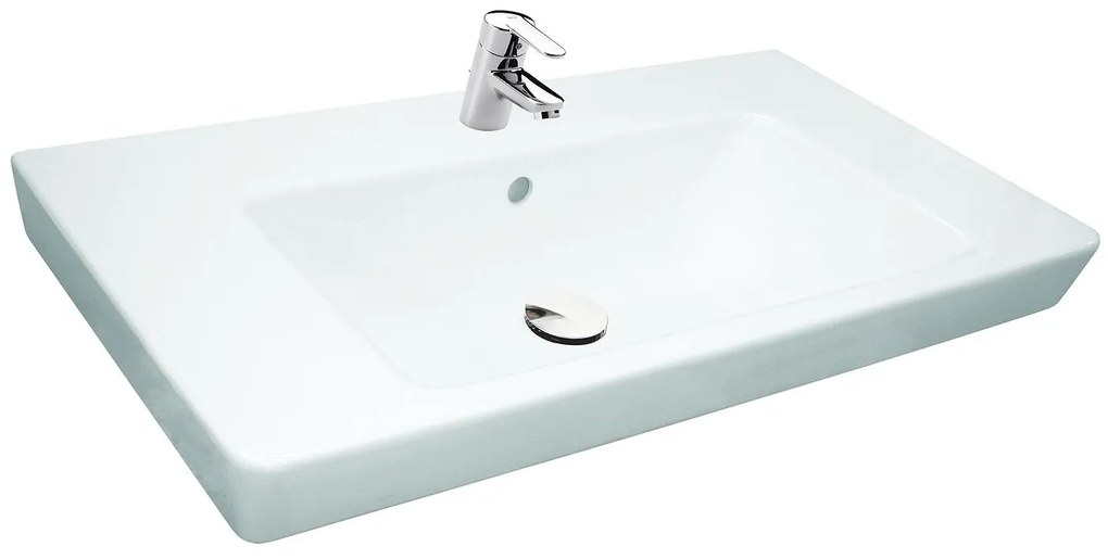 Умивалник за стенен монтаж или върху мебел, A3270J0000, Roca, порцелан, бял, 80х45х17см