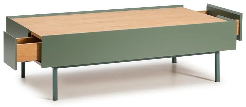 Зелена масичка за кафе Arista - Teulat