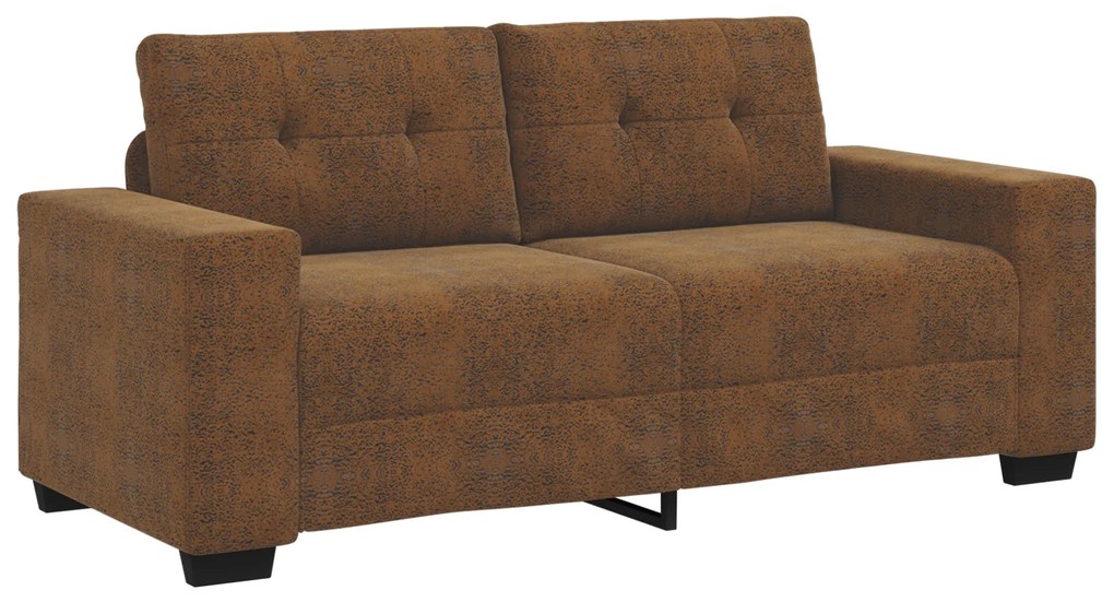 4105132 vidaXL Диван с две места  Кафяв 140 см Изкуствена кожа