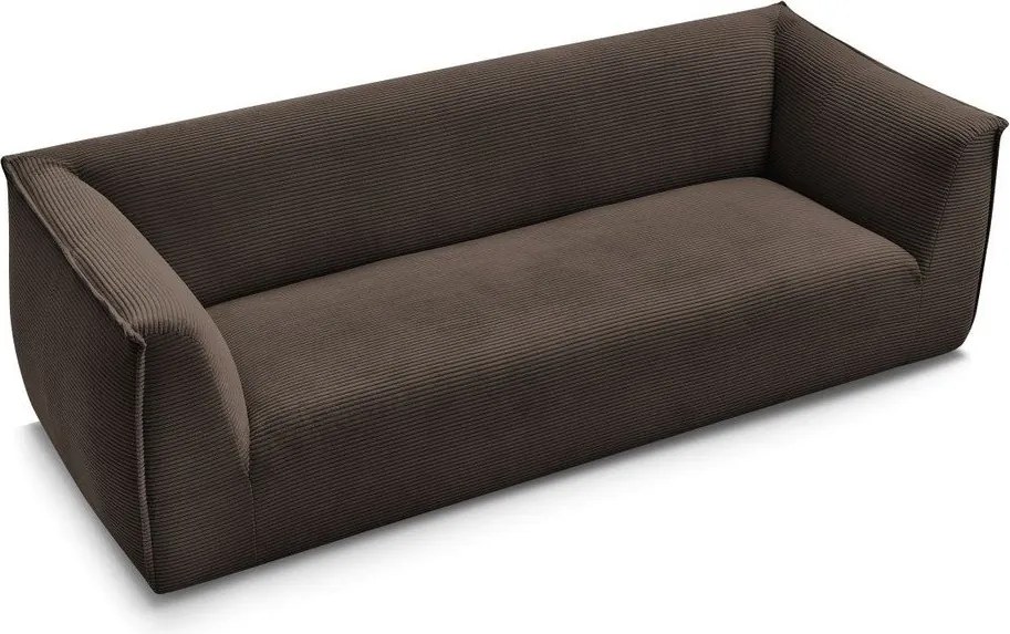 Кафяв диван от рипсено кадифе 242 cm Giorgia – Bobochic Paris