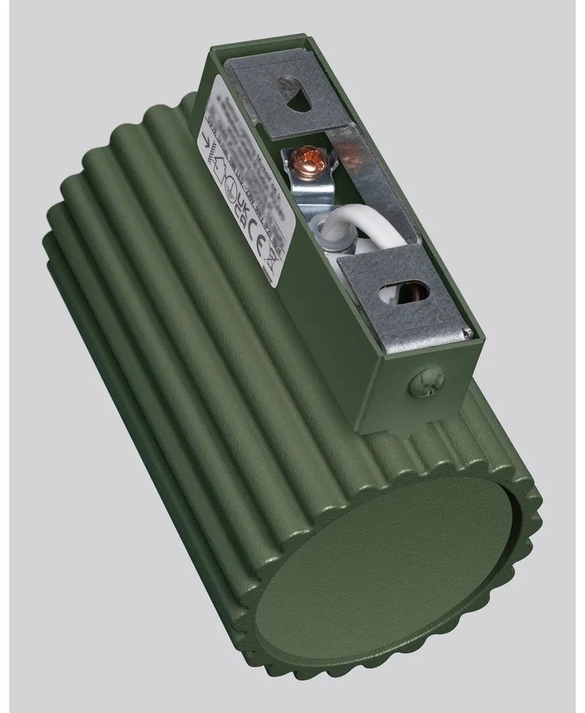 Зелена стенна лампа Gleam – Sollux