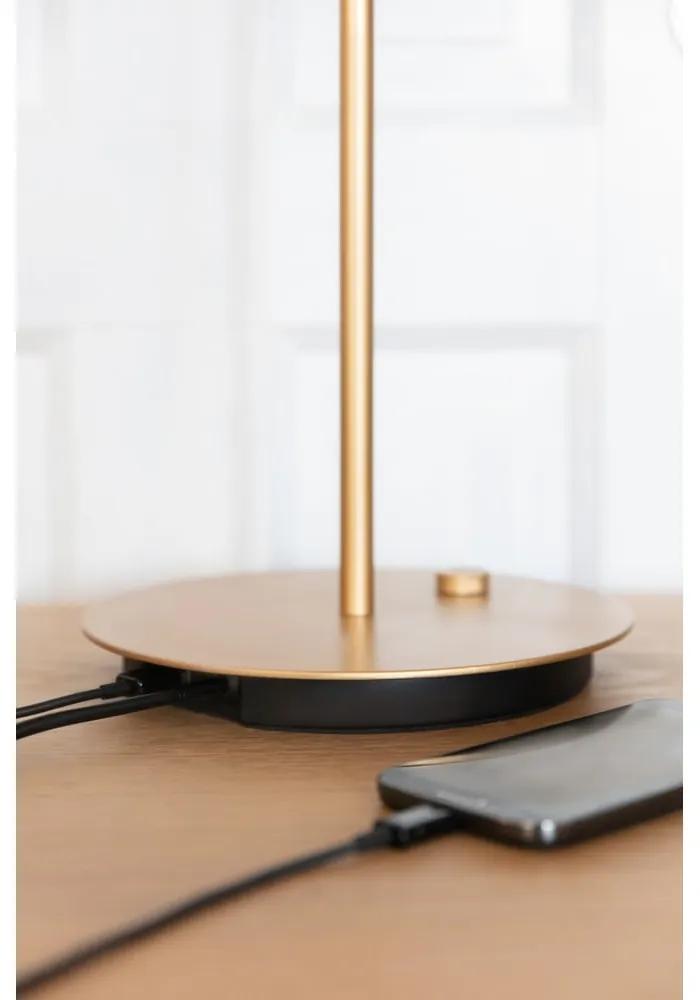 Черна LED затъмняваща се настолна лампа с метален абажур (височина 41,5 cm) Asteria Table – UMAGE