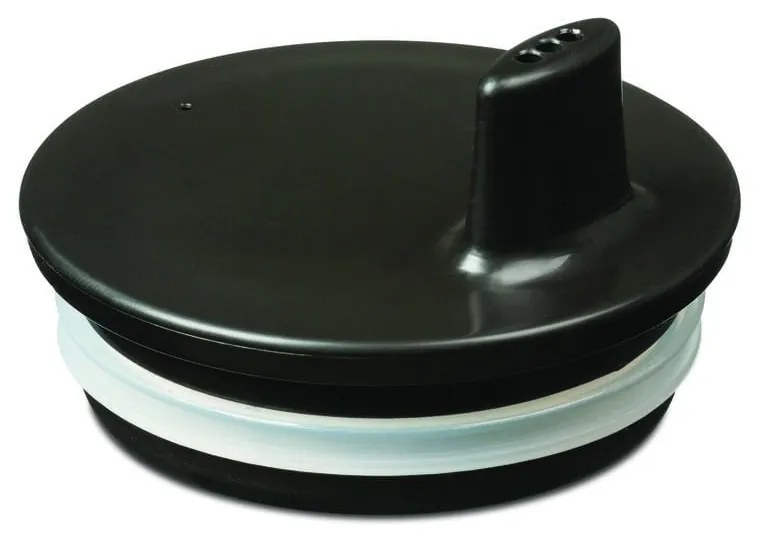 Черен капак за чаша , ø 7 cm - Design Letters