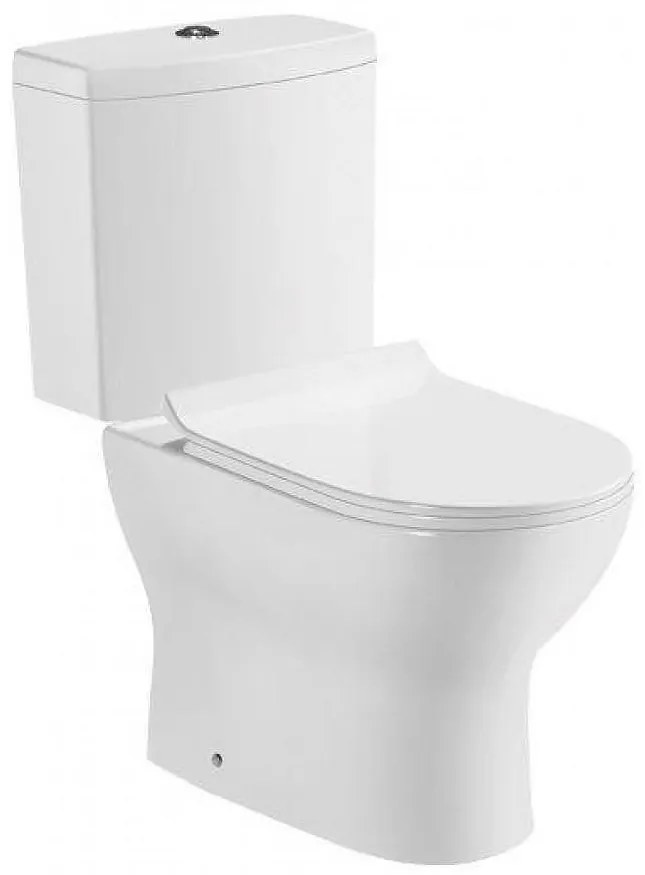 Моноблок ICC 7970 SLIM SEAT, ултра тънка седалка и капак, порцелан, бял, 79x70x38см
