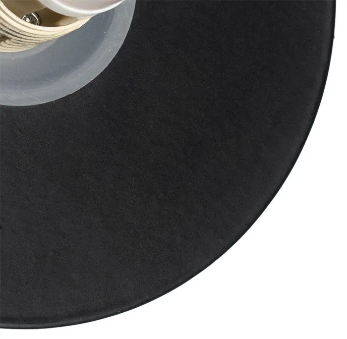 Стенна лампа черна IP44 с превключвател - Cederic