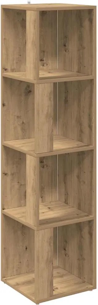 856723 vidaXL Ъглов шкаф Artisan Oak 33x33x132 cm Инженерна дървесина