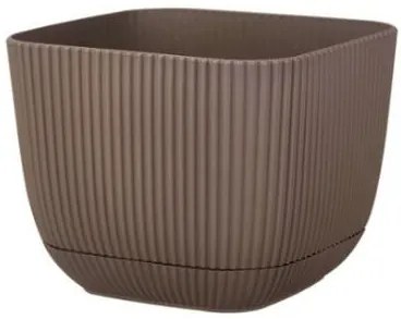 Horecano - Квадратна саксия №1 - 8.2x8.2xh7.1cm 270ml ТЕРА (G-381-T)