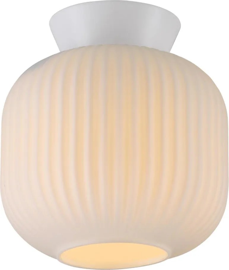 Schöner Wohnen 13574-16 - Таванно осветително тяло NAMI 1xE27/25W/230V диаметър 20 см бяло