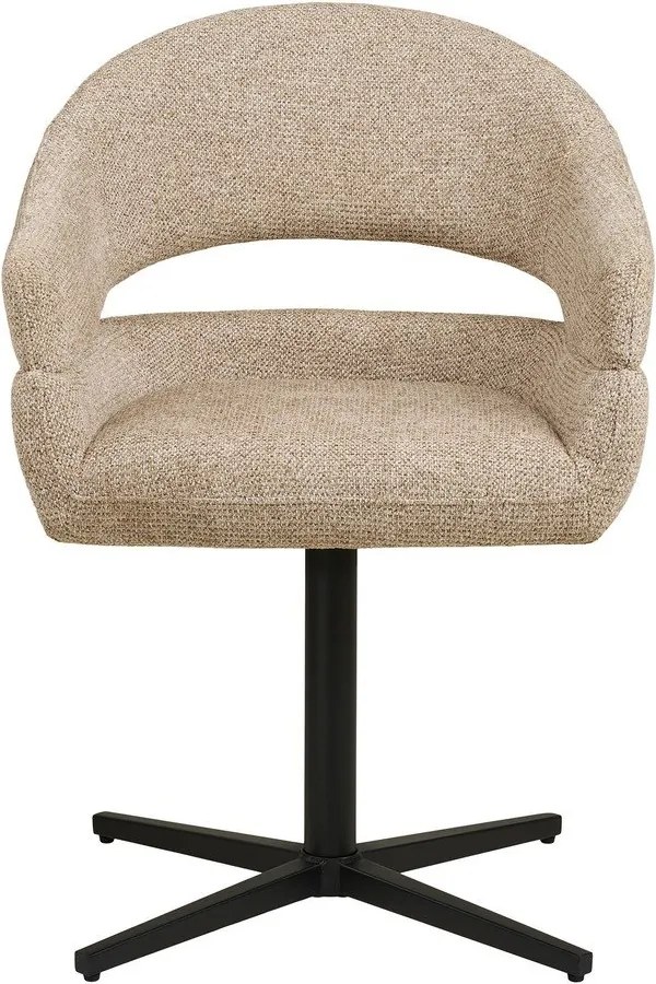 Бежов тапициран трапезен стол с подлакътници Dover – House Nordic