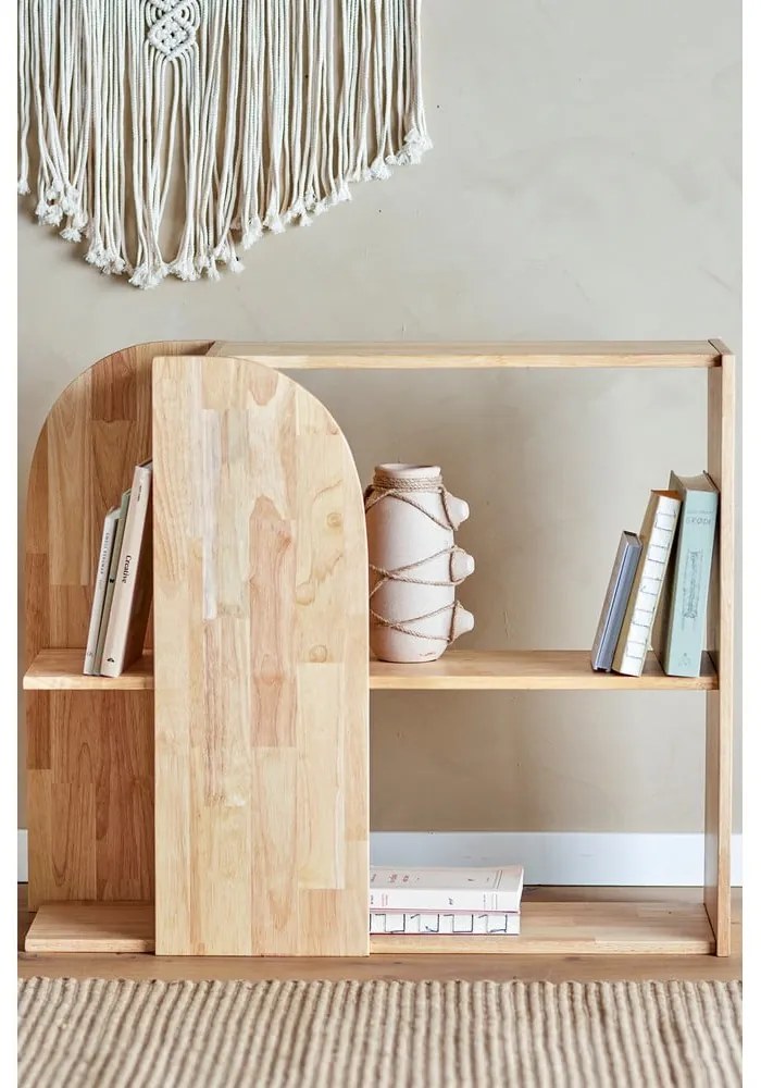 Библиотека от масивно каучуково дърво в естествен цвят 85x70 cm Alec – Bloomingville