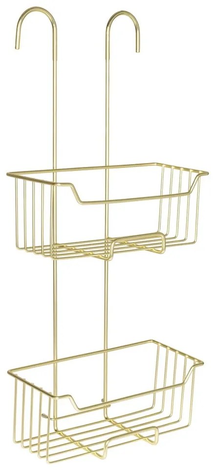 Висящ рафт за баня от неръждаема стомана в златист цвят Milo – Wenko