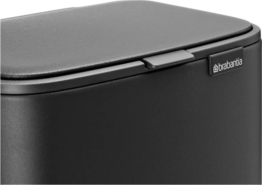 Тъмносиво стоманено кошче за боклук с педал 4 l Bo – Brabantia