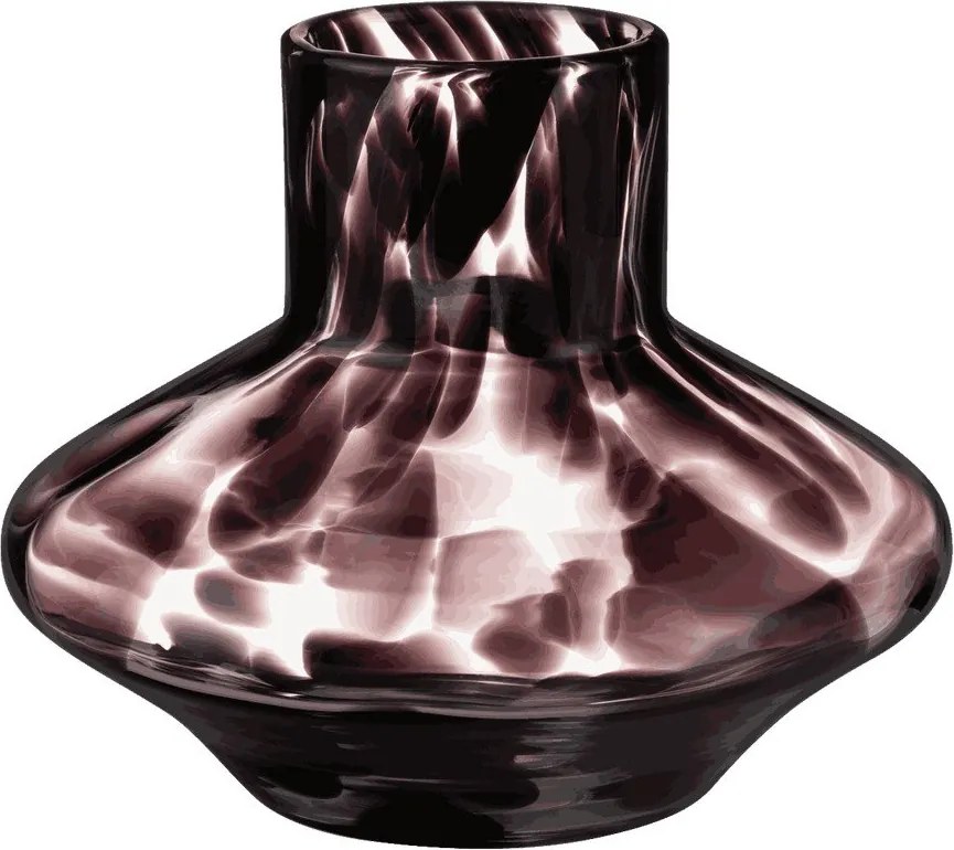 Кафява стъклена ръчна изработка ваза (височина 28 cm) Glom – noo.ma