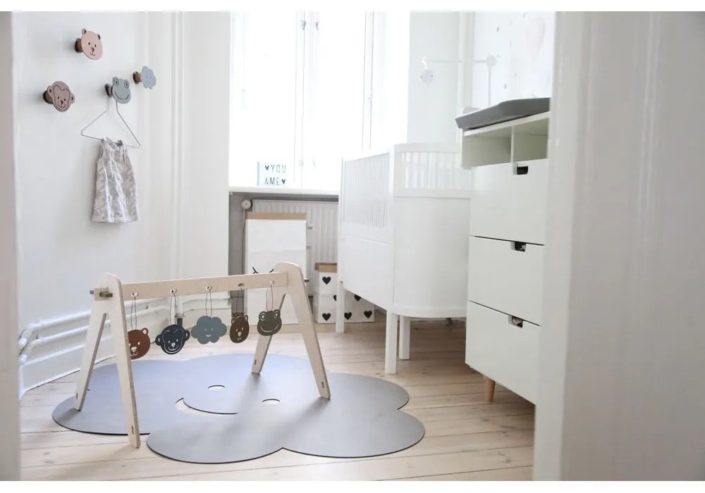 Сиво-бежово детско килимче за игра 113x140 cm Cloud XXXL Cloud – LIND DNA