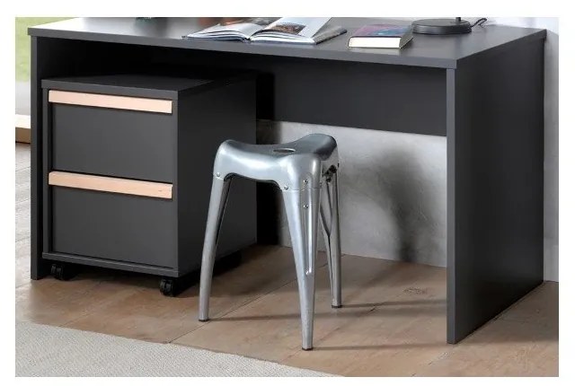 Тъмносиво детско шкафче 48x60 cm London – Vipack