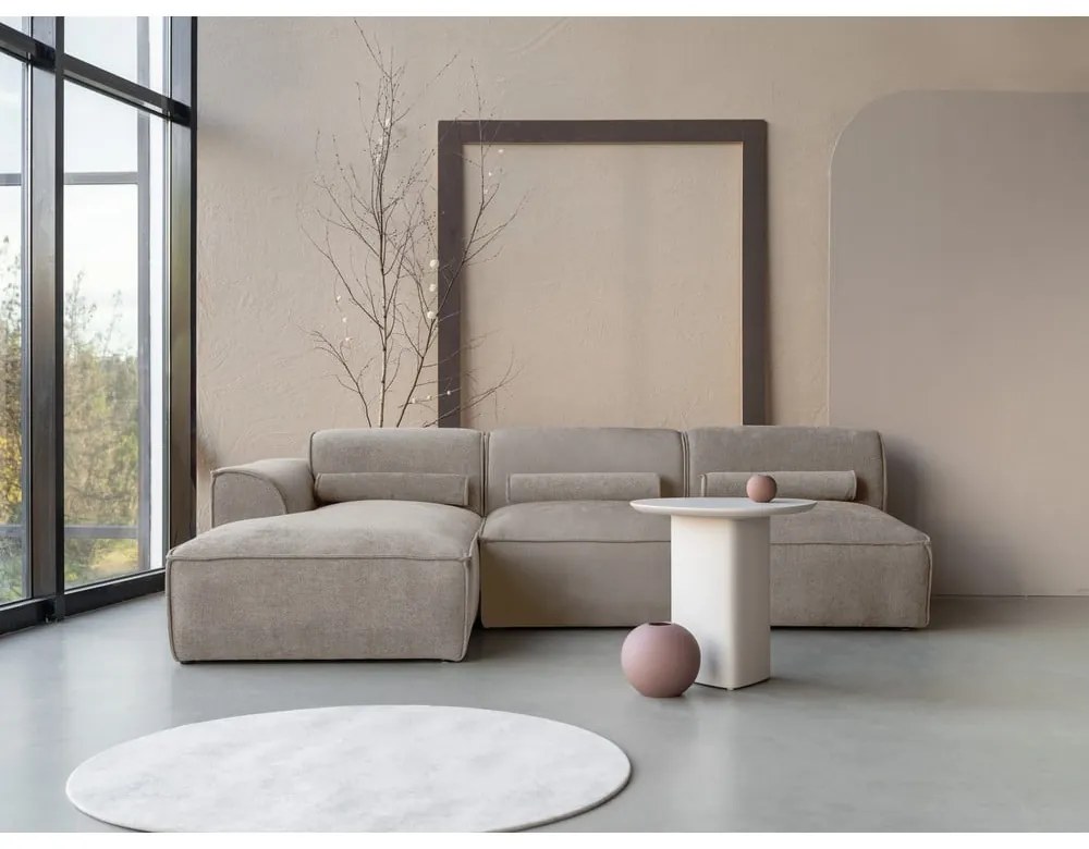 Бежов ъглов диван (ляв ъгъл) Flex Felix – Miuform