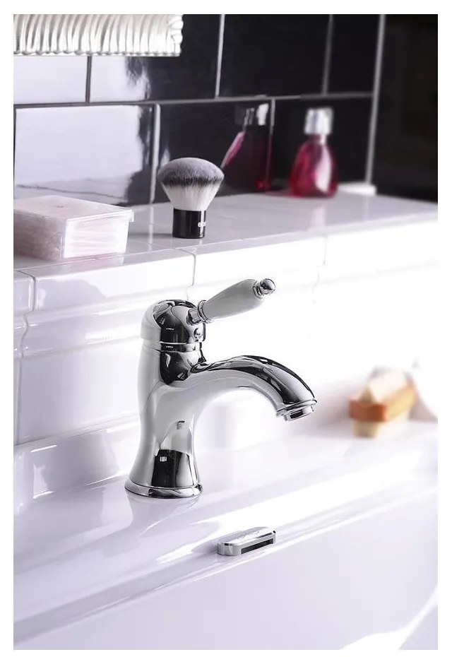 Стояща батерия за мивка в сребрист цвят Kirké White – Sapho