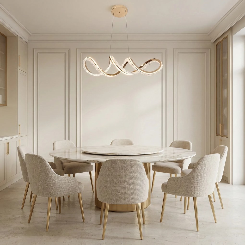 ВИСЯЩА ТАВАННА ЛАМПА G154-CP GOLD