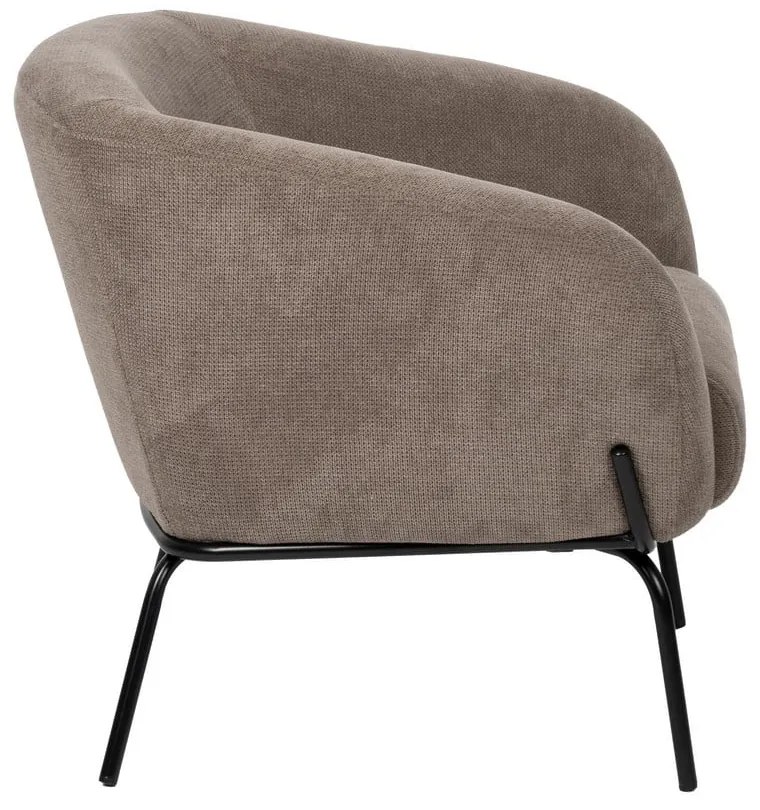 Кафяво-сиво шенилово кресло Classic – Ixia