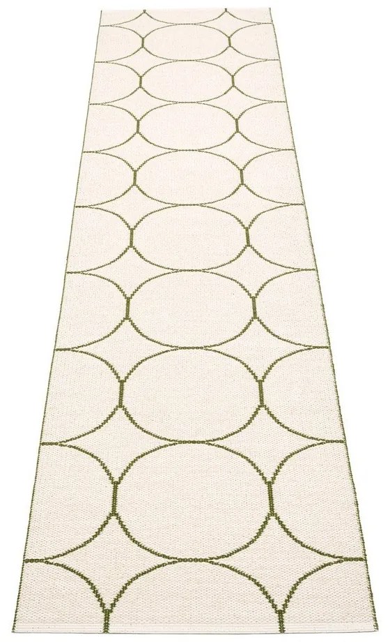 Тъмнозелена пътека за открито и закрито 70x300 cm Boo Dark Olive – Pappelina