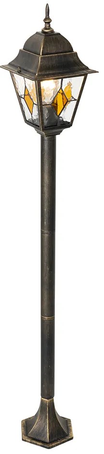 Винтидж външна лампа фенер антично злато 120 см - Antigua