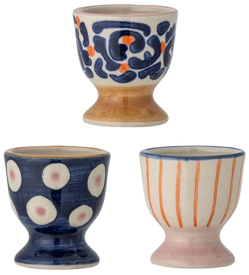 Глинени поставки за яйца в комплект от 3 бр. Eviaya – Bloomingville