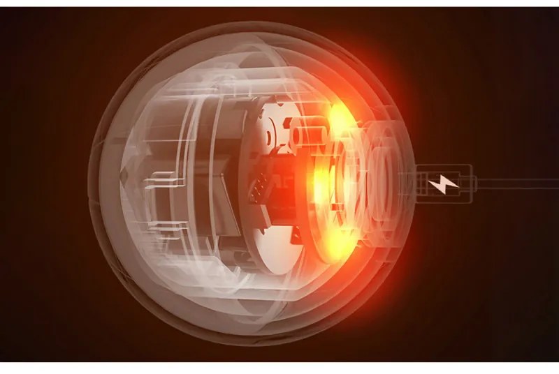 Интерактивна топка за котки Rojeco RWJ-12, 16000 RPM, 3 режима, LED осветление, Оранжев