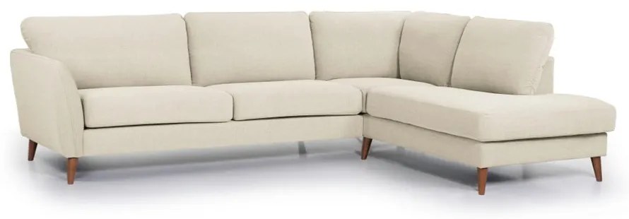 Бежов ъглов диван (десен ъгъл) Paris - Scandic