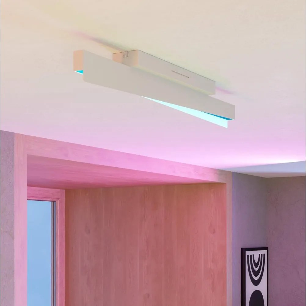 Eglo 901832 -LED RGBW Димируемо таванно осветително тяло BOLOGNANO-Z LED/13W/230V сиво