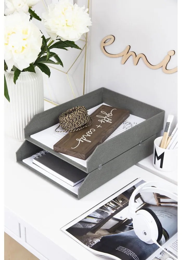 Картонени органайзери за документи в комплект от 2 Hakan - Bigso Box of Sweden