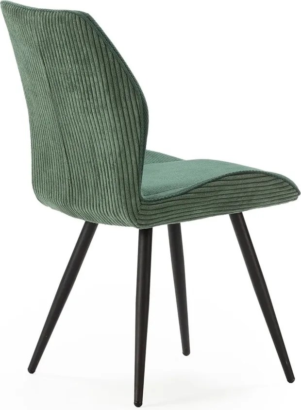 Зелени велурени трапезни столове в комплект 2 бр. Adaya – Marckeric