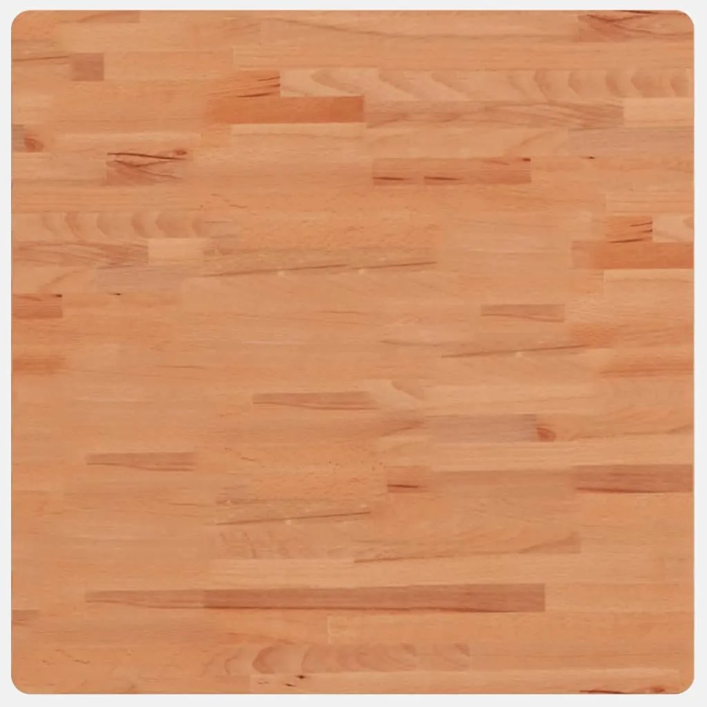 355975 vidaXL Плот за маса 70x70x2,5 см квадратен масивен бук