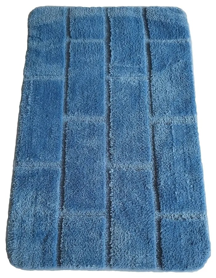 Синя постелка за баня 50x80 cm - JAHU collections