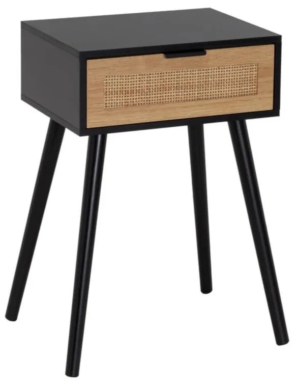 Черно нощно шкафче – Casa Selección