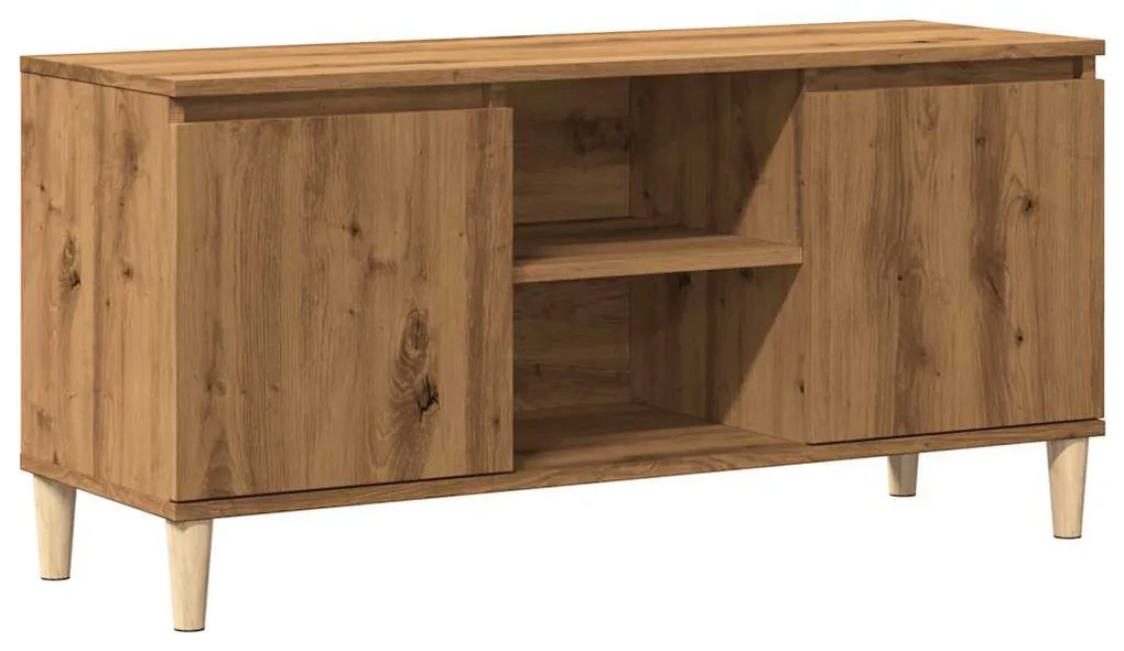 856429 vidaXL ТВ шкаф Artisan Oak 102x35x50 cm Инженерна дървесина