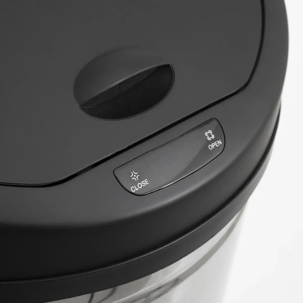 Автоматичен кош 5five Sensor, Метал, 42 L - Черен
