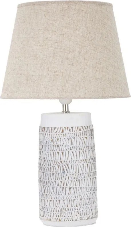 Бежова настолна лампа с текстилен абажур (височина 60,5 cm) Nairobi – Mauro Ferretti