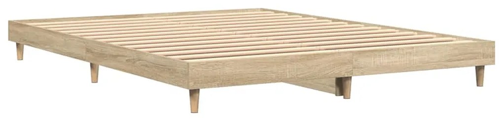 832040 vidaXL Рамка за легло без матрак сонома дъб 140x200 см инженерно дърво