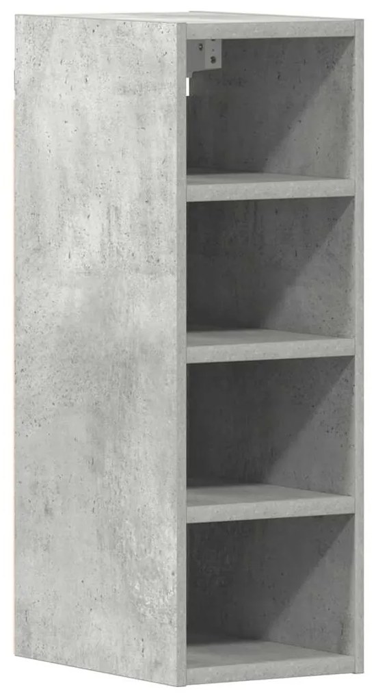 854160 vidaXL Висящ шкаф "Рига", сив, 20x29,5x60 см, инженерно дърво