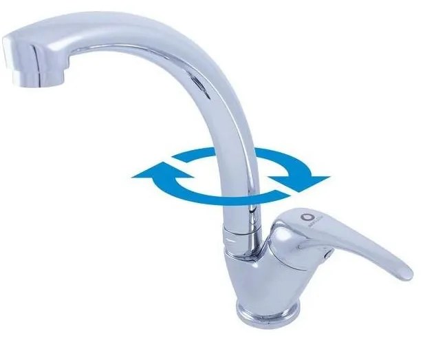 RAV Slezák SA006.0/3 - Кухненски смесител SAZAVA 26,5 см лъскав хром