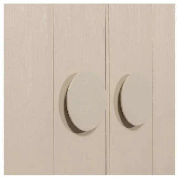 Кремав гардероб от бор 110x200 cm Noah - WOOOD