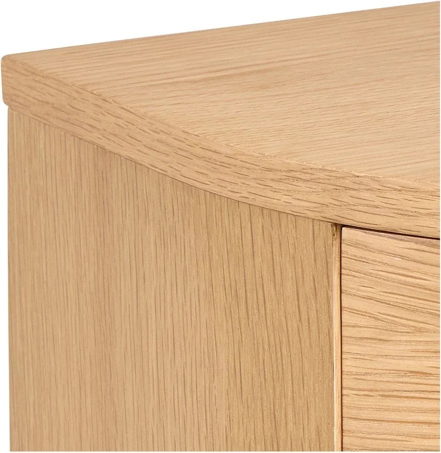 Нощно шкафче от декор от дъб в светло естествен цвят Paron – Actona