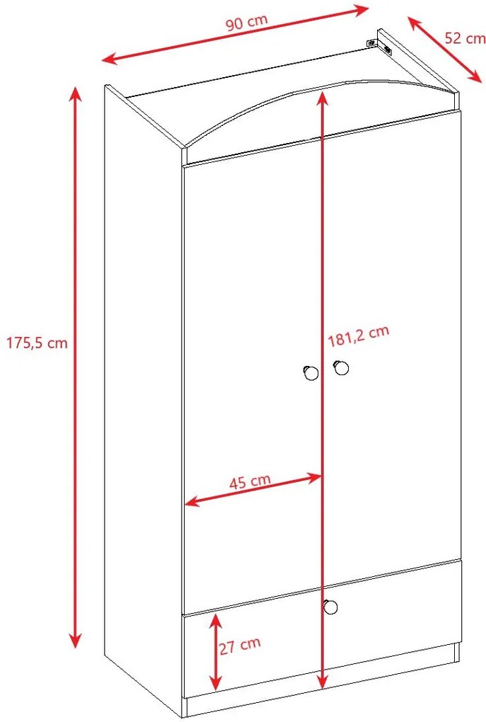 Гардероб Babydreams Cartoon-Roz- Baby Dino