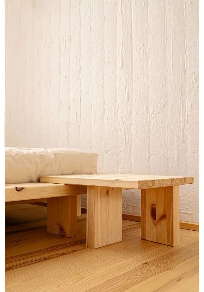 Кафяво нощно шкафче от масивен бор Japan – Karup Design