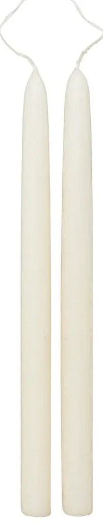 Свещи без аромат atmosphera Hugo, 30 cm, 2 бр - Бял
