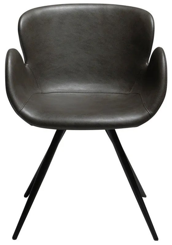 Сив тапициран трапезен стол с подлакътници Gaia – DAN-FORM Denmark