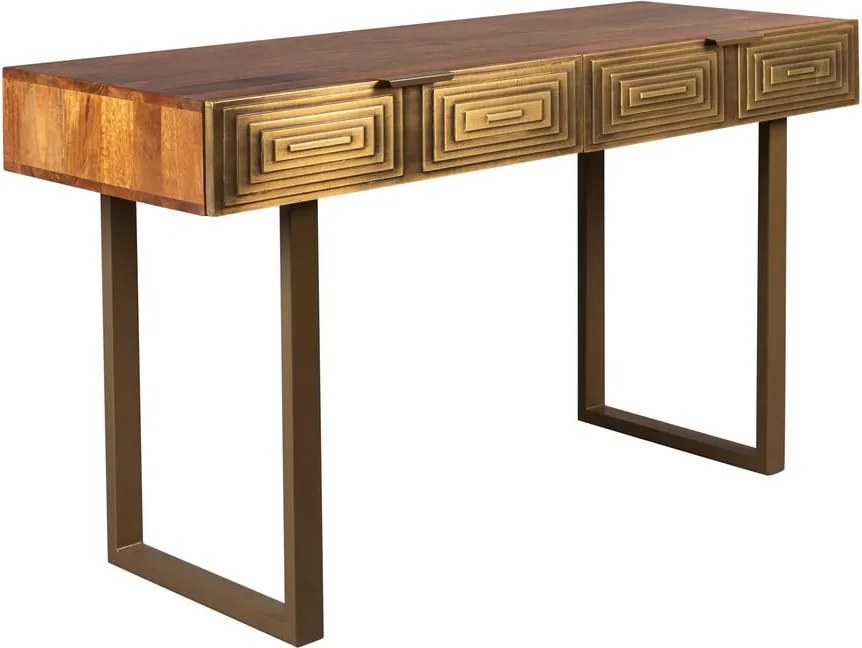 Конзолна маса с плот от мангово дърво, дължина 140 cm Volan - Dutchbone