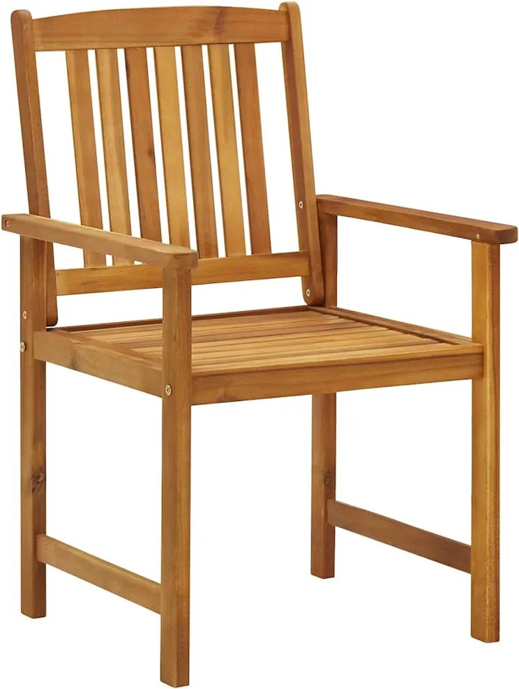 3078150 vidaXL Градински столове, 8 бр, акация масив