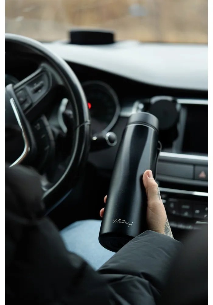 Черен термос 500 ml Fuori – Vialli Design